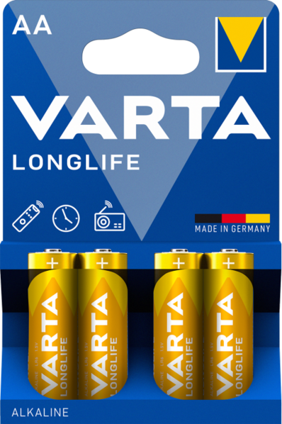 Батарейка VARTA LONGLIFE AA BLI 4 ШТ