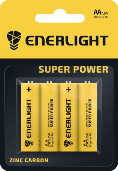 Батарейка ENERLIGHT SUPER POWER AA BLI 4