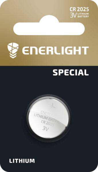 Батарейка ENERLIGHT LITHIUM CR 2025 BLI 1