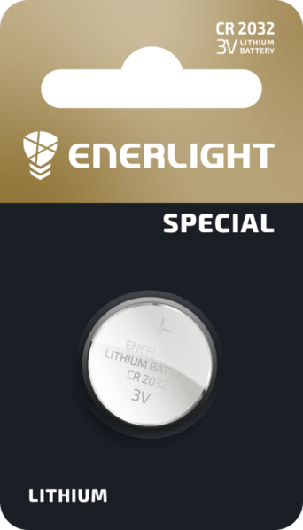 Батарейка ENERLIGHT LITHIUM CR 2032 BLI 1